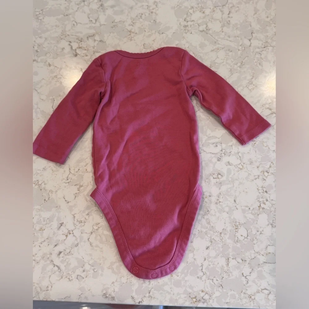 Floral and Solid Pink Baby Onesie Set - 3-6Months Carters